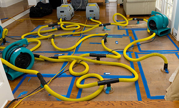 Professional Flood Damage Restoration technician working in Stanfield, OR